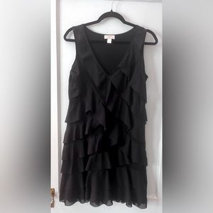 Loft Black Flouncy Dress